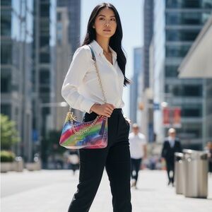 NWT Brahmin Multicolor Crocodile Embossed Women's Bag